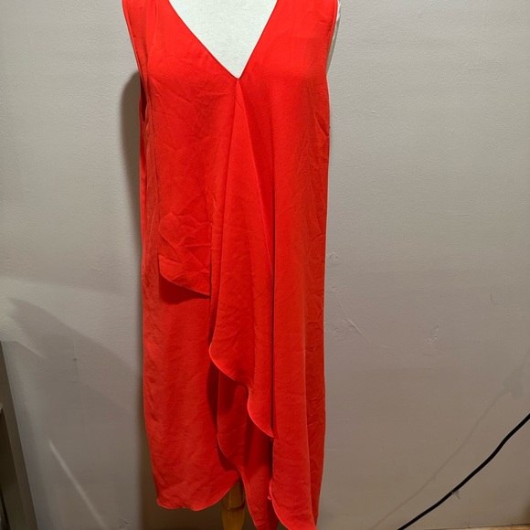adrianna papell Plus’s Size 16 MIDI Red Summer Sleeveless Formal Party Dress - Picture 2 of 9